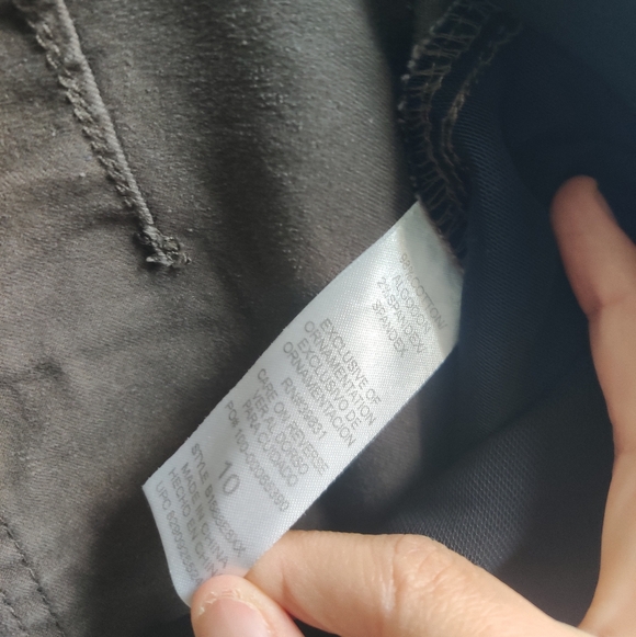 Democracy AB Technology Y2K chocolate brown cotton Capri pants_10 - Picture 4 of 8